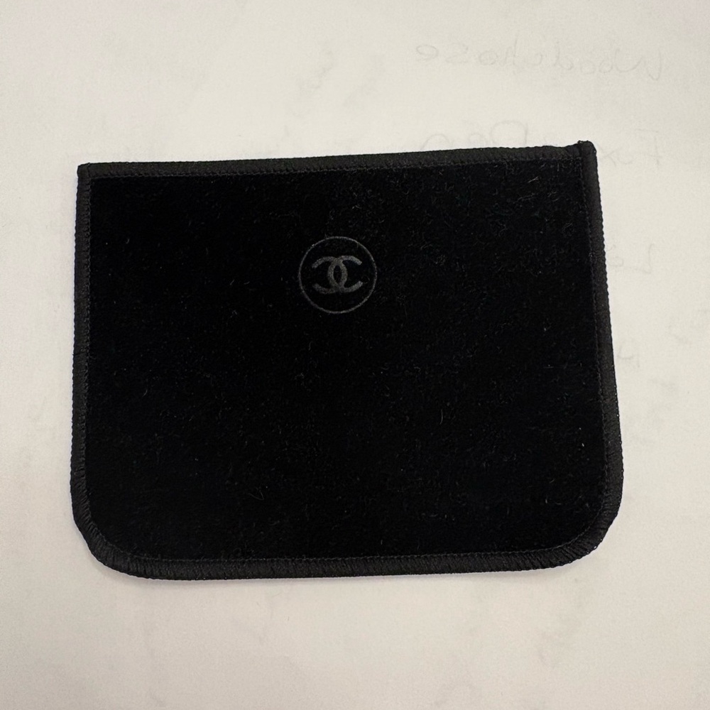 CHANEL Black Velvet Accessory Case